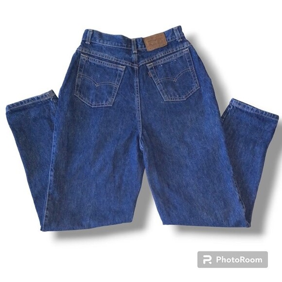 Levi's 573 Brown Tab Jeans-Size 10-Vintage-1987-High Rise-Tapered Leg-USA Made - Picture 4 of 12